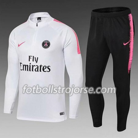 PSG Tränings Sweatshirtställ Vit 2018-2019